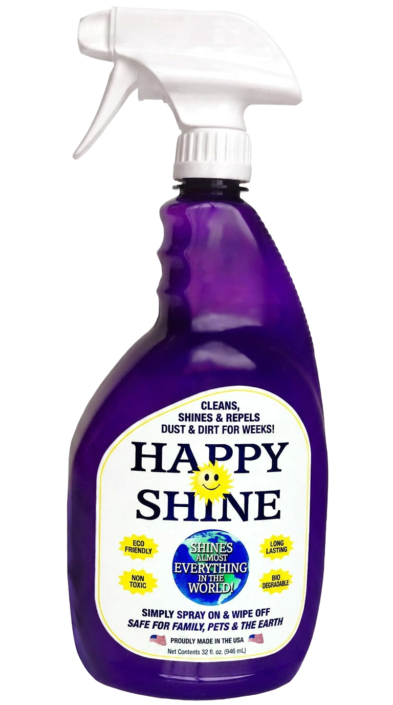 Happy Shine 32 oz cleaner and polish spray bottle